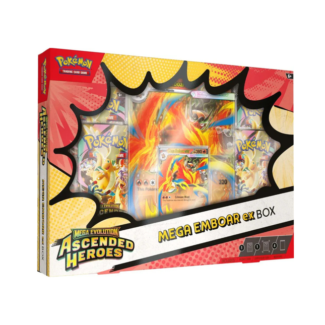 Pokémon Ascended Heroes Mega Emboar ex Box - TCG OOST
