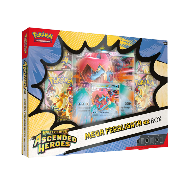Pokémon Ascended Heroes Mega Feraligatr ex Box - TCG OOST